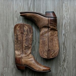 Lucchese Savannah Cowboy Boots with Bag
